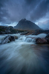 view of Glencoe, Highlands, Scotland.
