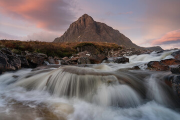 view of Glencoe, Highlands, Scotland.