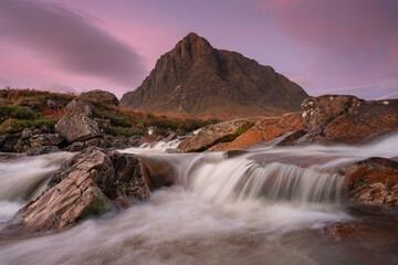 view of Glencoe, Highlands, Scotland.
