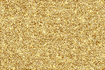Gold glitter texture vector background. Gold colored vector circles and sparkles illustrating a glitter texture background. File contains layers: background, glitter and shiny stars. EPS 10