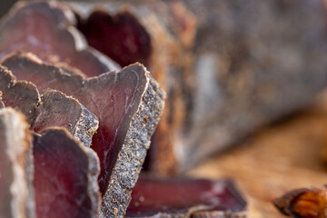 salted beef sliced for serving