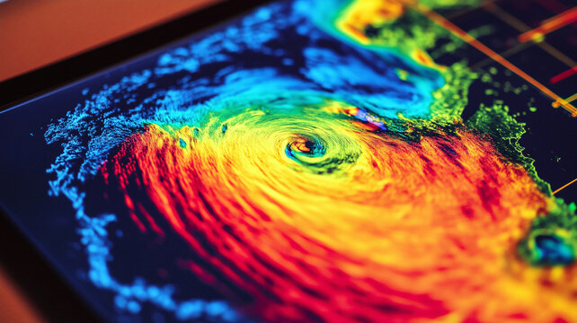 storm observation on radar with thermal imaging