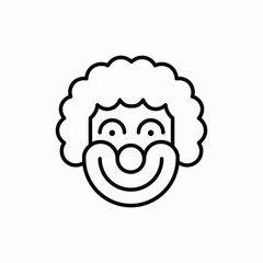 clown fun icon sign vector