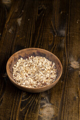 oatmeal porridge during cooking for eating