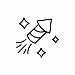 fireworks holiday icon sign vector