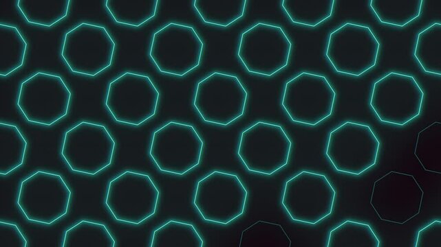 A symmetrical, futuristic pattern of glowing blue circles arranged hexagonally. Perfect for creating digital backgrounds and designs