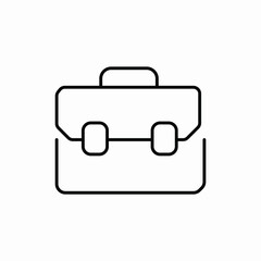 portfolio briefcase icon sign vector