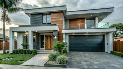 Fototapeta premium Modern House Exterior. 