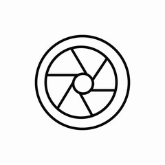 camera shutter icon sign vector