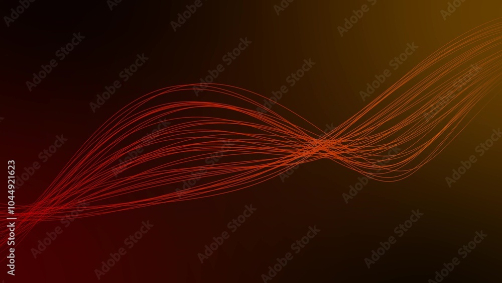Poster Background line wave pattern, Gradient color line wave abstract background