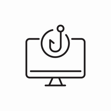 computer screen phishing hook icon clip art preview