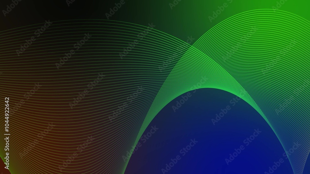 Poster background line wave pattern, gradient color line wave abstract background
