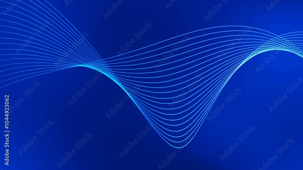Poster background line wave pattern, gradient color line wave abstract background