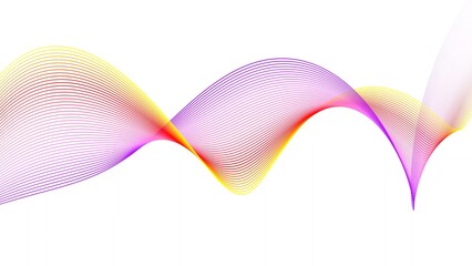 Background line wave pattern, Gradient color line wave abstract background