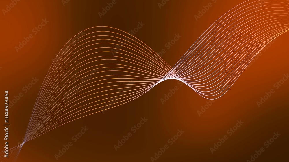 Poster background line wave pattern, gradient color line wave abstract background