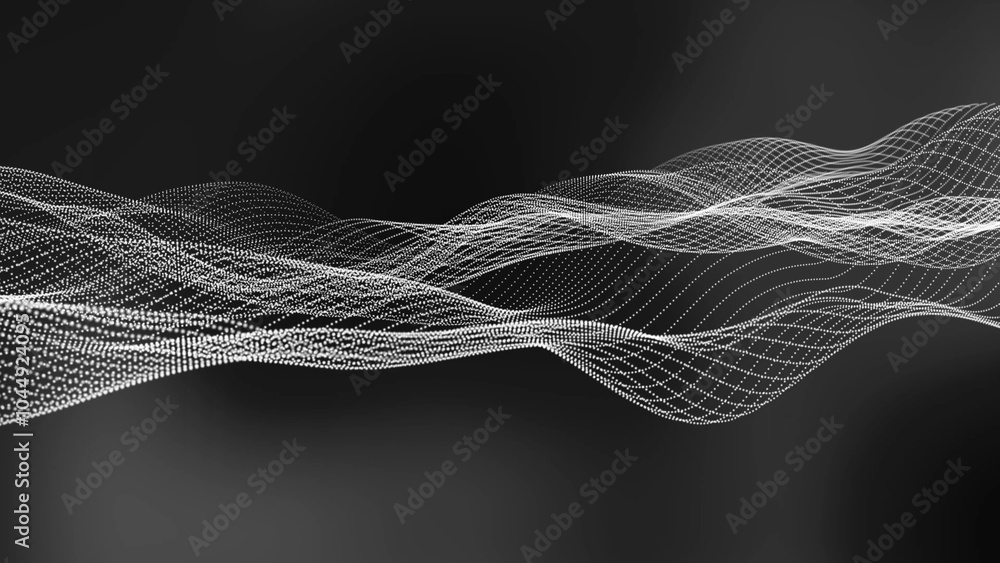 Poster background line wave pattern, gradient color line wave abstract background