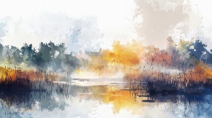 Ethereal Landscapes: A 4K Watercolor Wonderland