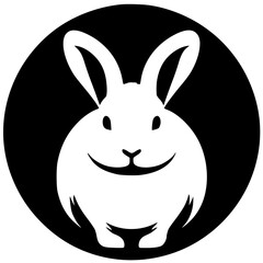 Rabbit zodiac silhouette