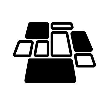 Vector solid black icon for Yorkstone