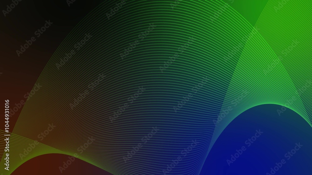 Aufkleber background line wave pattern, gradient color line wave abstract background