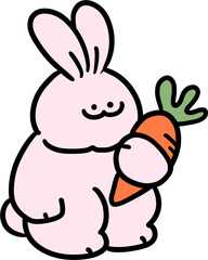 rabbit with carrot