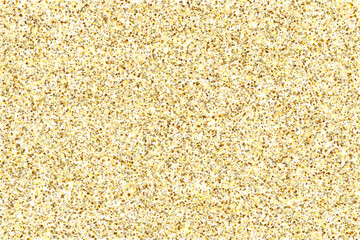 Gold glitter vector festive background. Gold glittering holiday texture. File contains layers: background, glitter and sparkles. EPS 10
