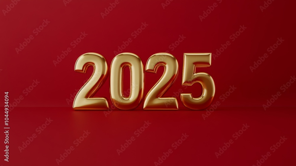 Poster simple minimalist red background with market symbols for financial or business use generative ai