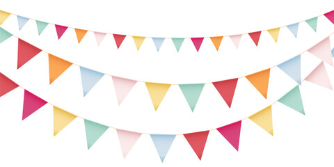 party flag background for celebration vector illustration