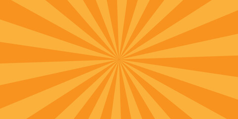 Abstract vector sunburst retro orange vector backdrop starburst vintage backdrop background. abstract beam flare banner, cartoon, template geometric creative design.	
