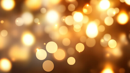 Fototapeta premium Golden Bokeh Abstract Background
