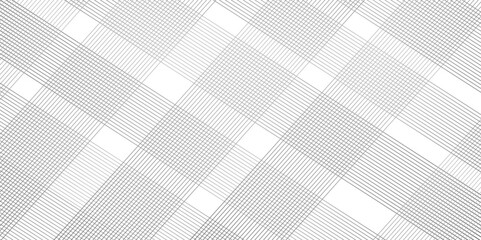 White gradient stripe line geometric background. minimal surface curve wave creative line texture. Vector tech geometric thin diagonal striped line pattern gradient minimal transparent background. 