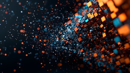 Vibrant Digital Landscape: A Stunning Visual Representation of a Modern Economy in Motion. Economic Policy Concept