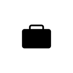 Briefcase  simple icon   isolated on white background.
