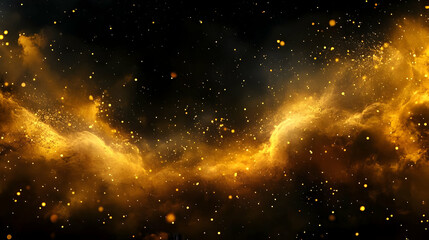 Abstract Golden Dust Background
