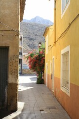 Charming alleyway in a Mediterranean village.