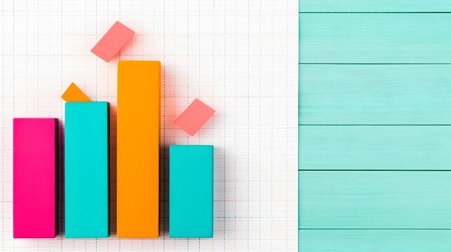 Vibrant and modern data visualization with a captivating combination of multi line and bar chart