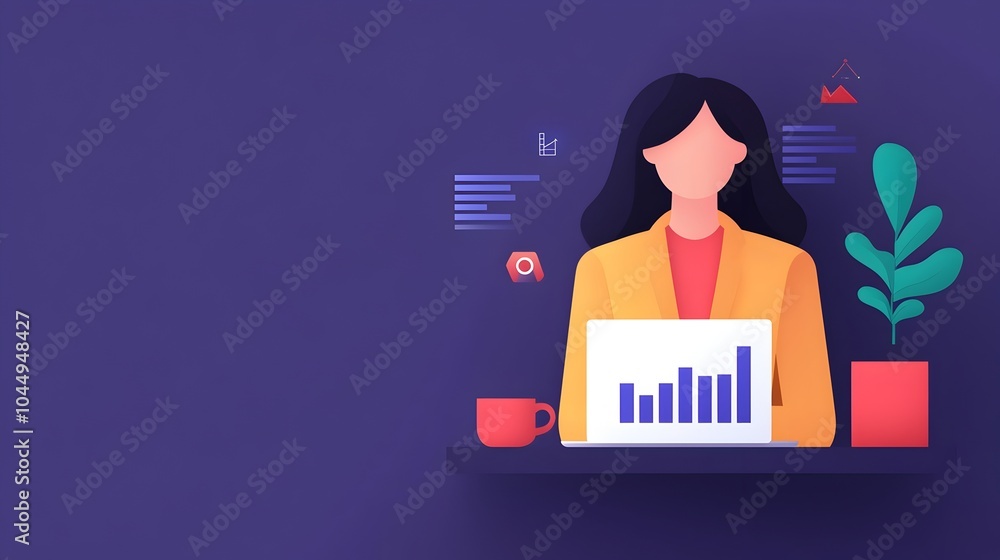 Fototapete Futuristic 3D Business Dashboard Providing Real Time Data Analytics Business Intelligence and Marketing Strategy Forecasting to Drive Informed Decision Making and Competitive Advantage