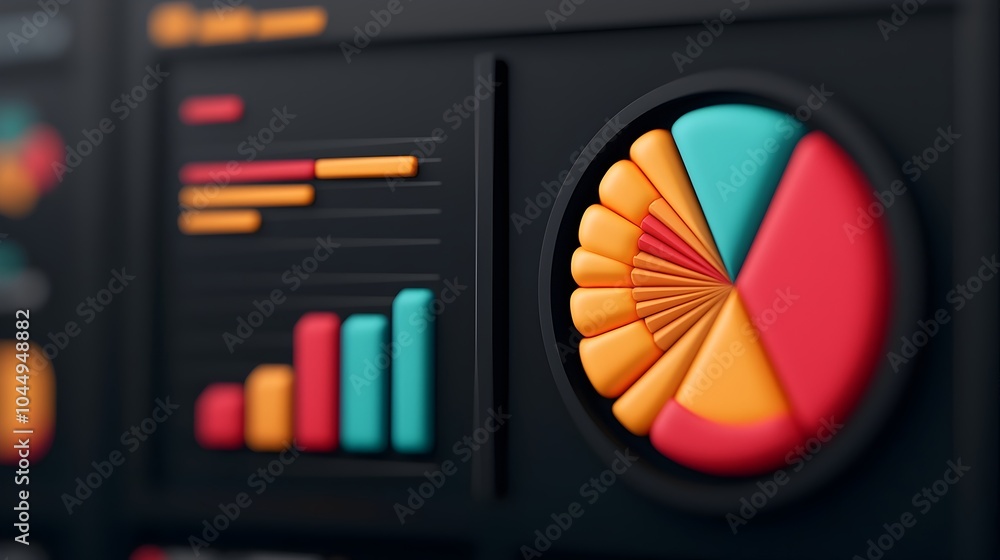Poster Dynamic 3D Business Intelligence Dashboard with Advanced Data Analytics for Strategic Marketing Planning Forecasting Customer Demands and Optimizing Business Performance Using Big Data Insights