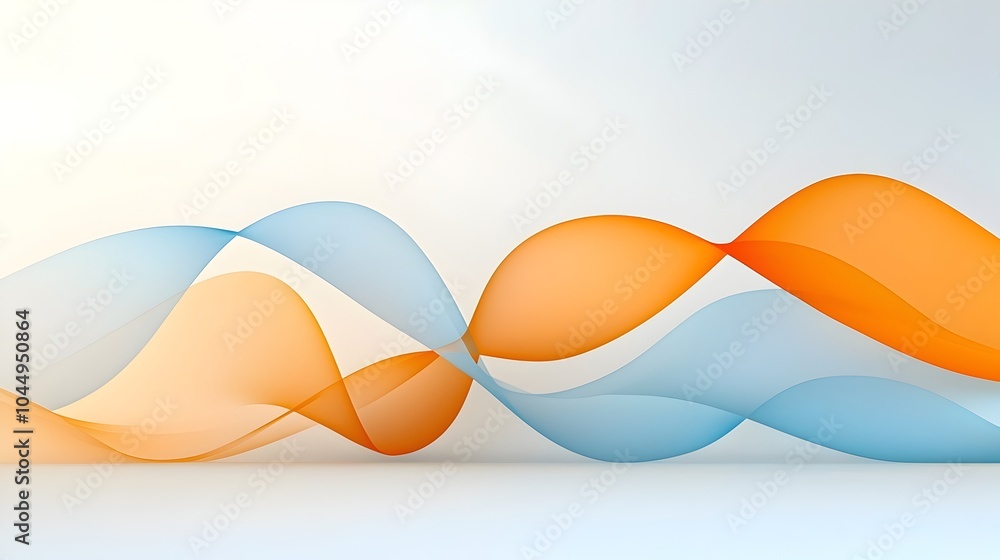 Poster Mesmerizing abstract background with smooth flowing lines soft gradients and a modern calming aesthetic  Ideal for digital art graphic design and creative projects