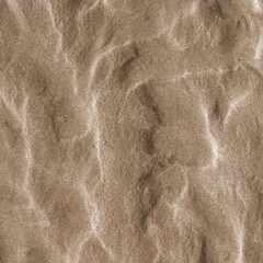 Sand Textured Surface Top View Sepia Natural Pattern Background Detail