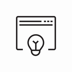 website idea icon sign vector