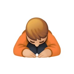 Pensive Cartoon Character