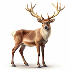 reindeer on white background