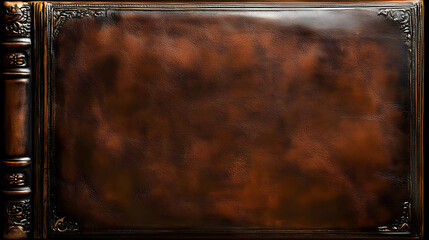 Brown Leather Book Cover Texture Background