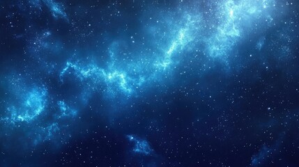 Fototapeta premium The Milky Way shining brightly in a night sky filled with stars, symbolizing the awe and beauty of the vast cosmos