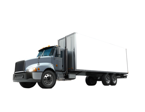 delivery truck in urban setting, showcasing sleek design and spacious cargo area, ideal for transporting goods efficiently. trucks robust build and modern features highlight its functionality and