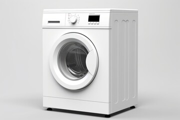 Washing machine appliance dryer white background.
