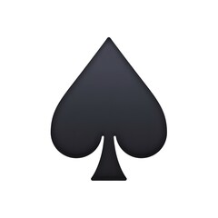 Fototapeta premium Spade Suit Emoji 