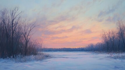 Fototapeta premium Twilight sky after sunset with soft hues