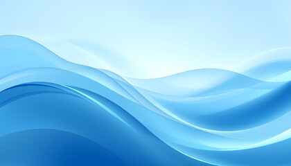 Naklejka premium Minimalist Abstract Wave Lines Background.
